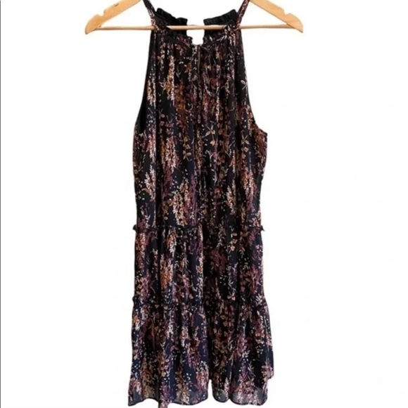 DREW Dresses & Skirts - Drew- NWT Neutral Floral Ruffle Sleeveless Mini Dress